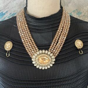 Heidi Daus Golden Floral Necklace